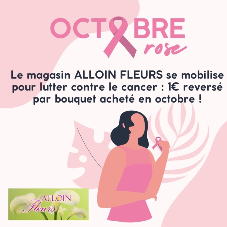 Octobre Rose chez ALLOIN FLEURS